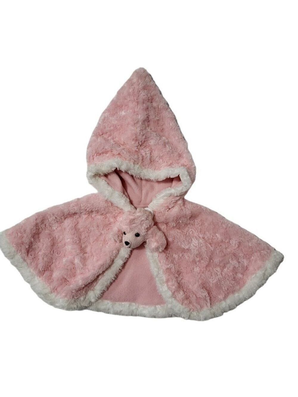 Bestever Toddler Girls Pink Poodle Hooded Cape